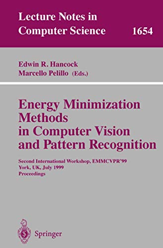 Energy Minimization Methods in Computer Vision and Pattern Recognition Second I [Paperback]
