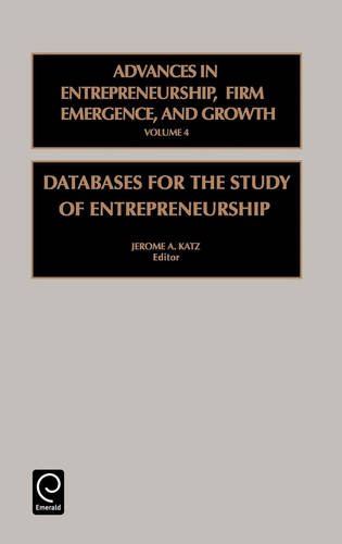Databases for the Study of Entrepreneurship [Hardcover]