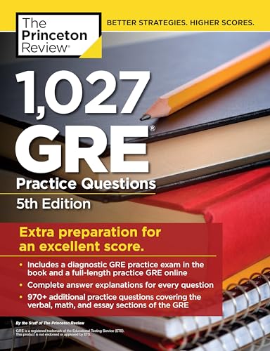 1,027 GRE Practice Questions, 5th Edition: GRE Prep for an Excellent Score [Paperback]