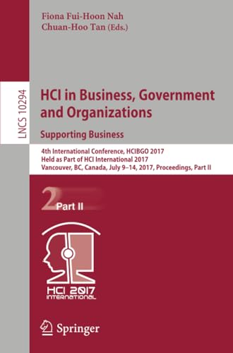 HCI in Business, Government and Organizations. Supporting Business 4th Internat [Paperback]