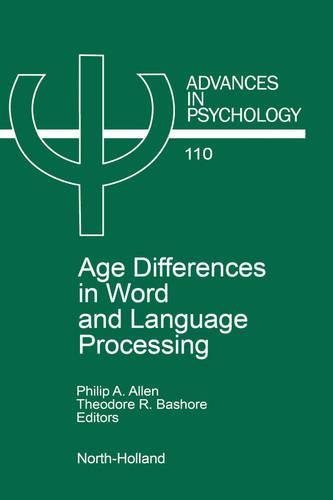 Age Differences in Word and Language Processing [Hardcover]