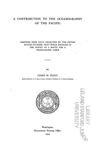 A Contribution To The Oceanography Of The Pacific [Paperback]