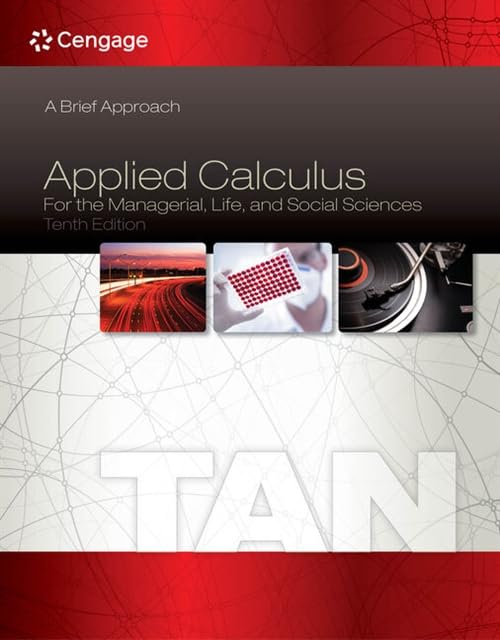 Student Solutions Manual for Tan&aposs Applied Calculus for the Managerial, Lif [Paperback]