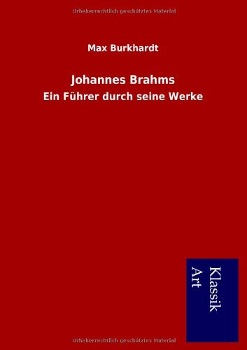 Johannes Brahms (german Edition) [Paperback]