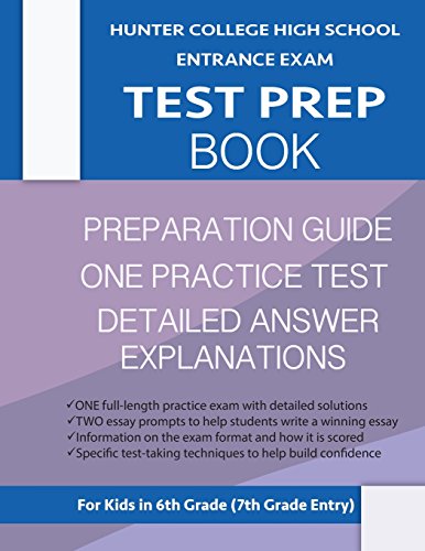 Hunter College Entrance Exam Test Prep Book  Hunter Test Prep [Paperback]
