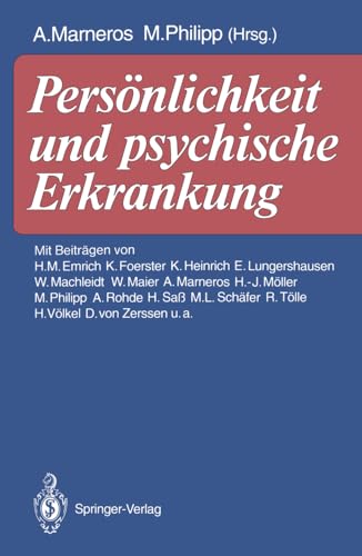 Persnlichkeit und psychische Erkrankung Festschrift zum 60. Geburtstag von U.  [Paperback]