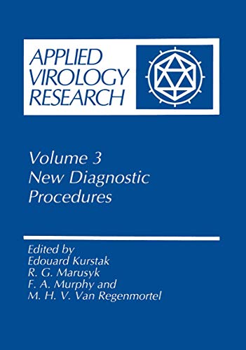 Applied Virology Research New Diagnostic Procedures [Hardcover]