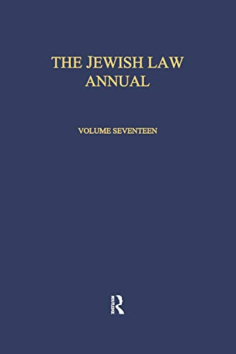The Jewish Law Annual Volume 17 [Paperback]