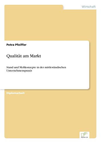 Qualitt Am Markt [Paperback]