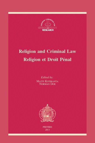 Religion and Criminal Law - Religion et Droit Penal [Paperback]