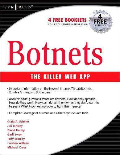 Botnets The Killer Web Applications [Paperback]