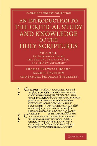 An Introduction to the Critical Study and Knowledge of the Holy Scriptures Volu [Paperback]