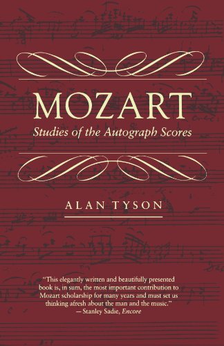 Mozart Studies Of The Autograph Scores [Paperback]
