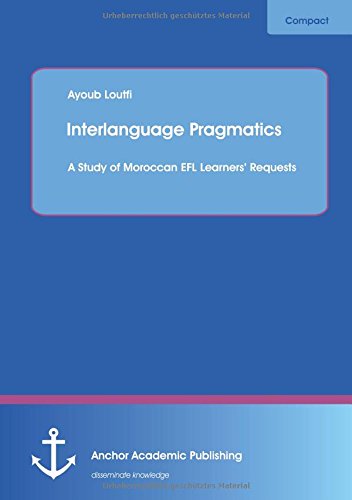 Interlanguage Pragmatics A Study Of Moroccan Efl Learners' Requests [Paperback]