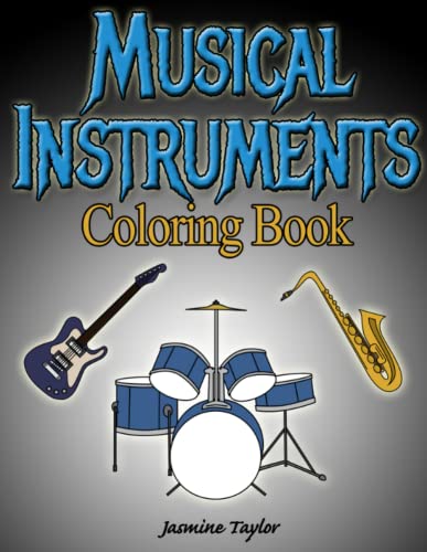 Musical Instruments Coloring Book [Paperback]
