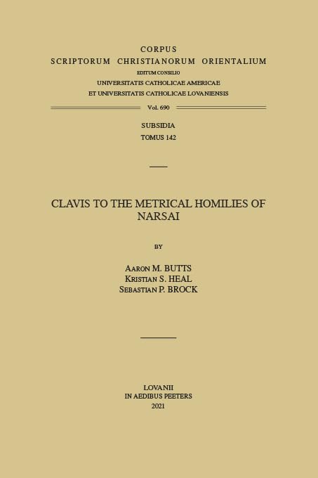 Clavis to the Metrical Homilies of Narsai [Paperback]