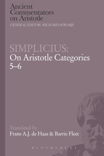 Simplicius On Aristotle Categories 5-6 [Paperback]