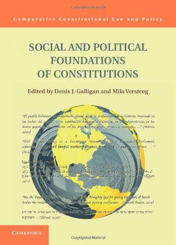 Social and Political Foundations of Constitutions [Hardcover]