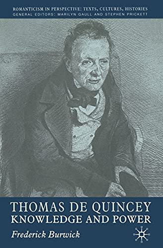 Thomas de Quincey Knowledge and Power [Paperback]