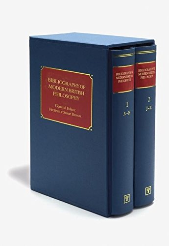 Bibliography of Modern British Philosophy [Hardcover]