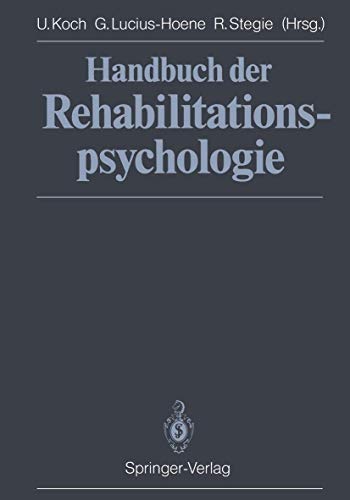 Handbuch der Rehabilitationspsychologie [Paperback]