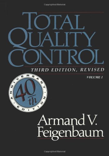 Total Quality Control, Vol. 1 [Paperback]